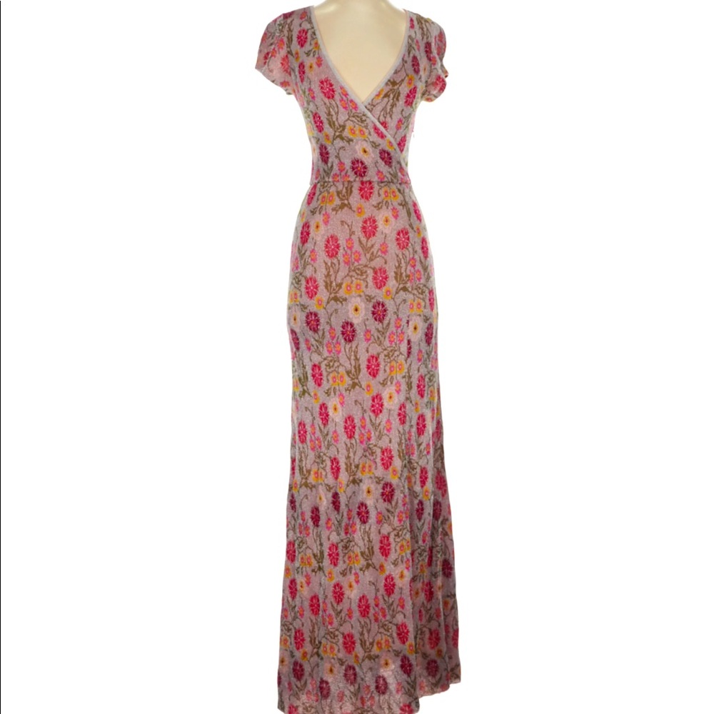 Cecilia Prado long metallic sparkle dress